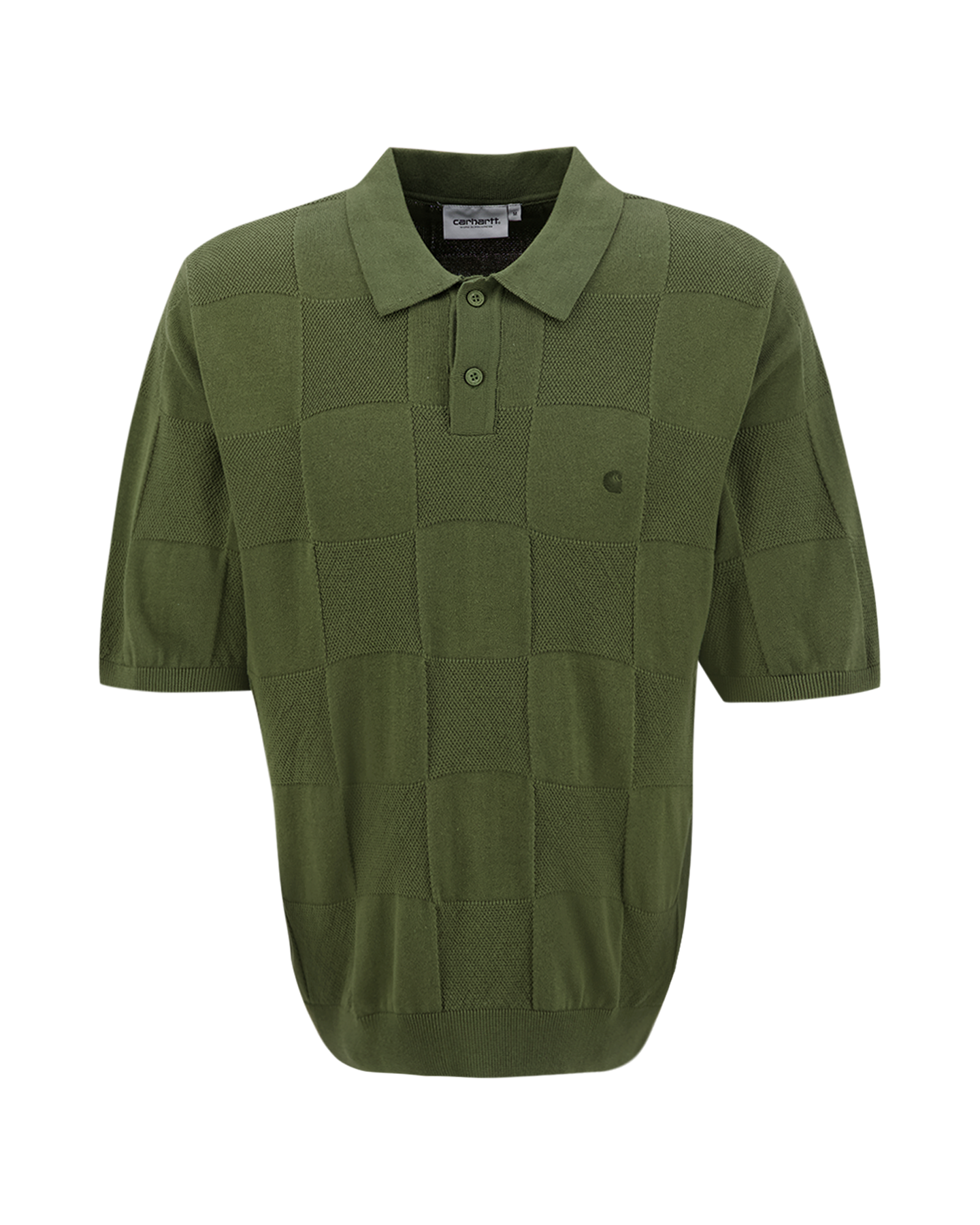 Carhartt WIP S/S Checker Polo GROEN 1