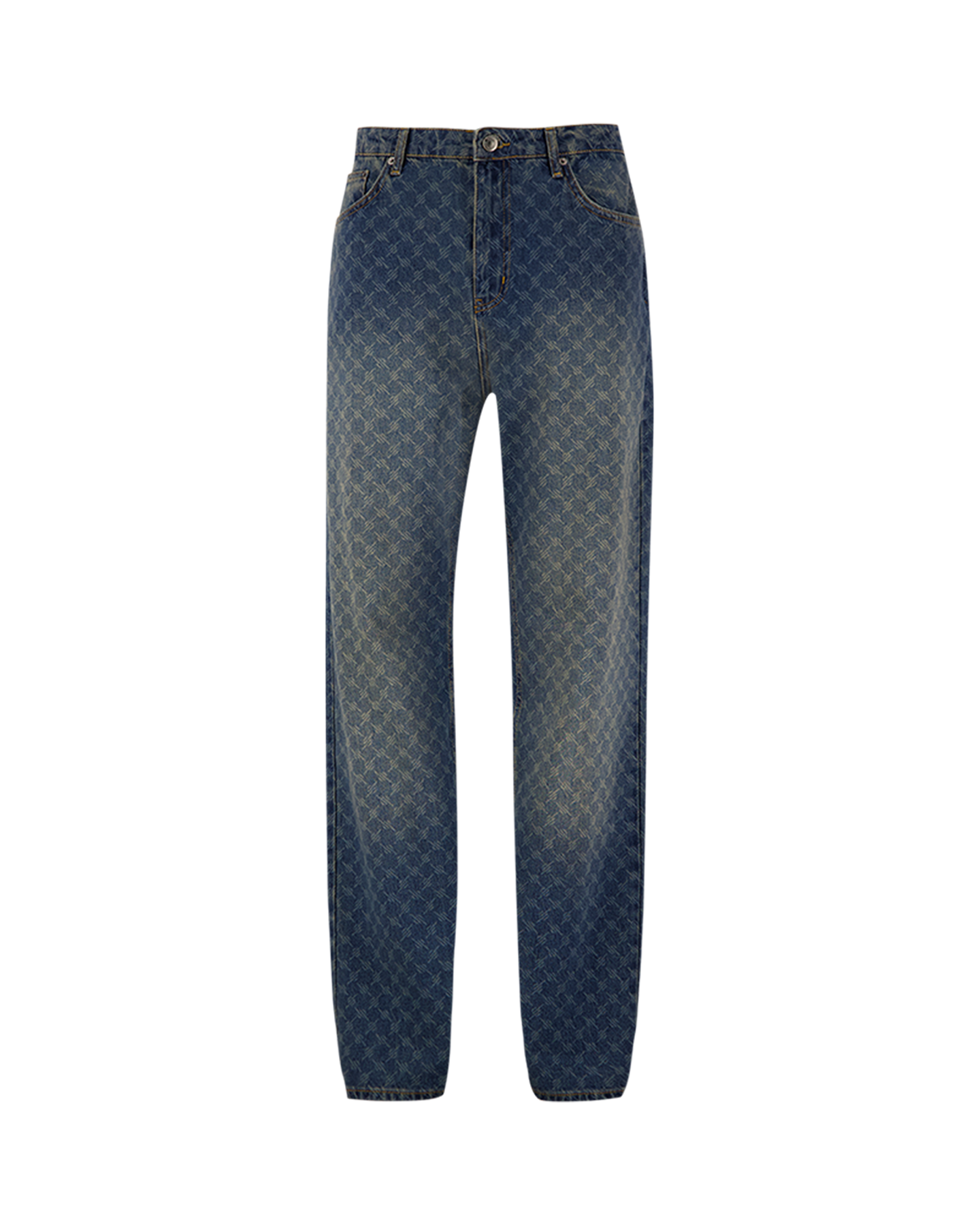 Daily Paper Amba Monogram Jeans BLAUW 1