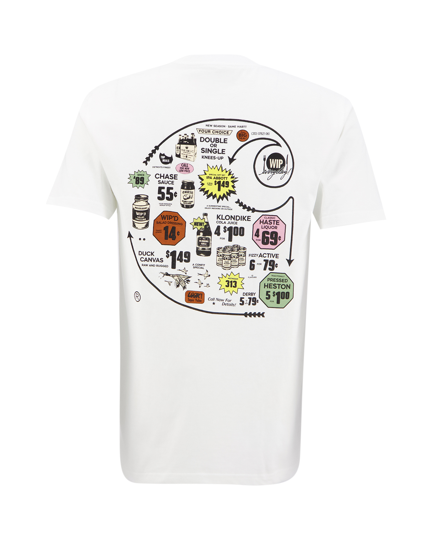 Carhartt WIP S/S Catalogue C Logo T-Shirt WIT 1