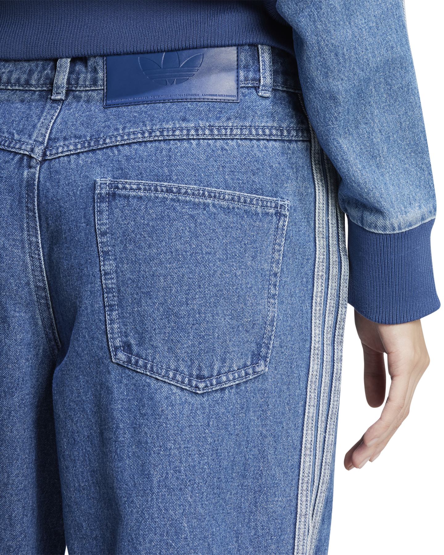 adidas Denim 3S Pant BLAUW 6