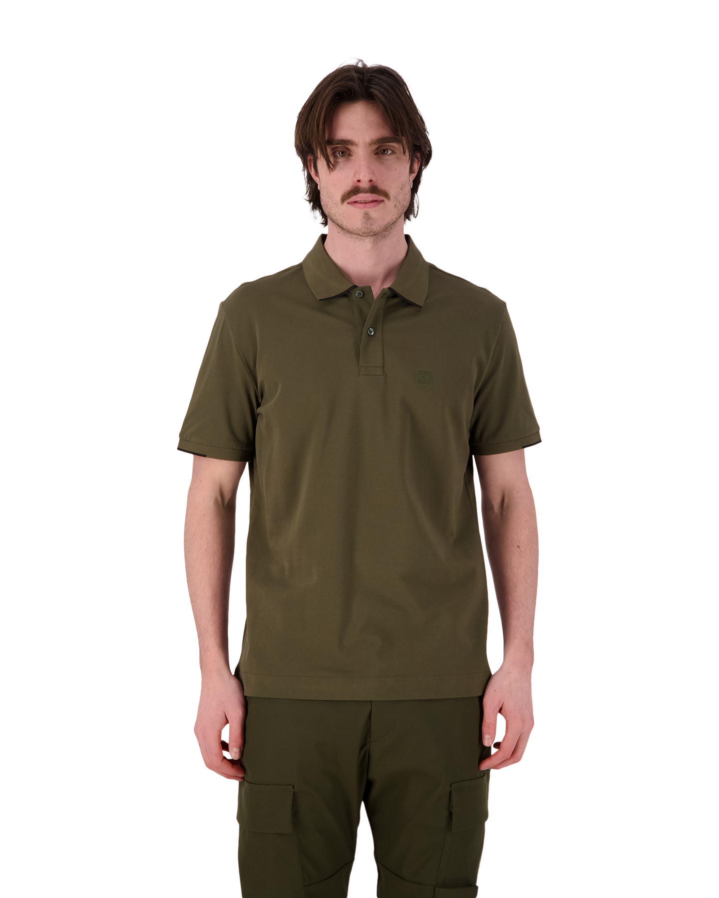 C.P. Company Metropolis The Metropolis Series Stretch Piquet Polo DONKERGROEN 4