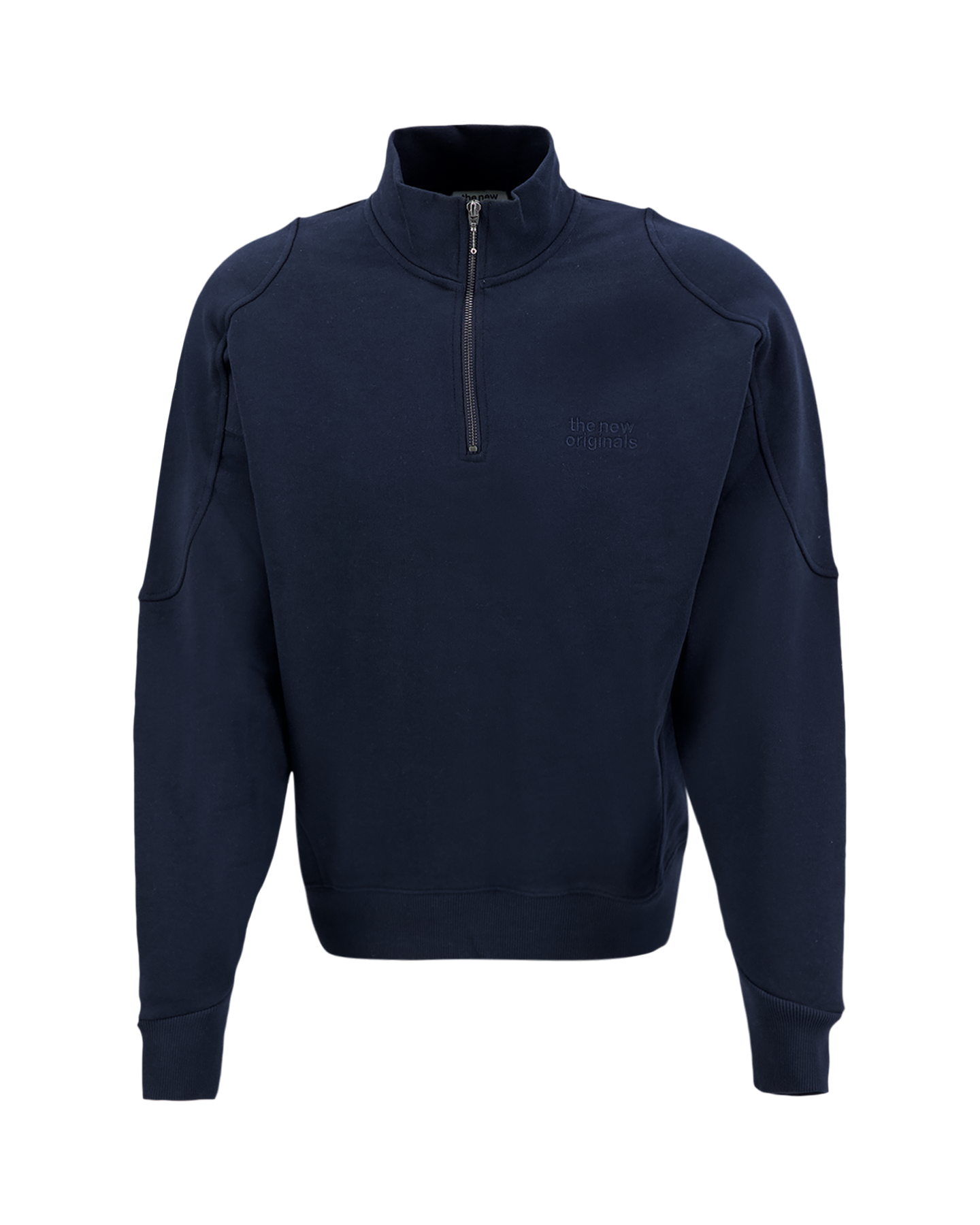 The New Originals Emblem Half-Zip Sweater BLAUW 1