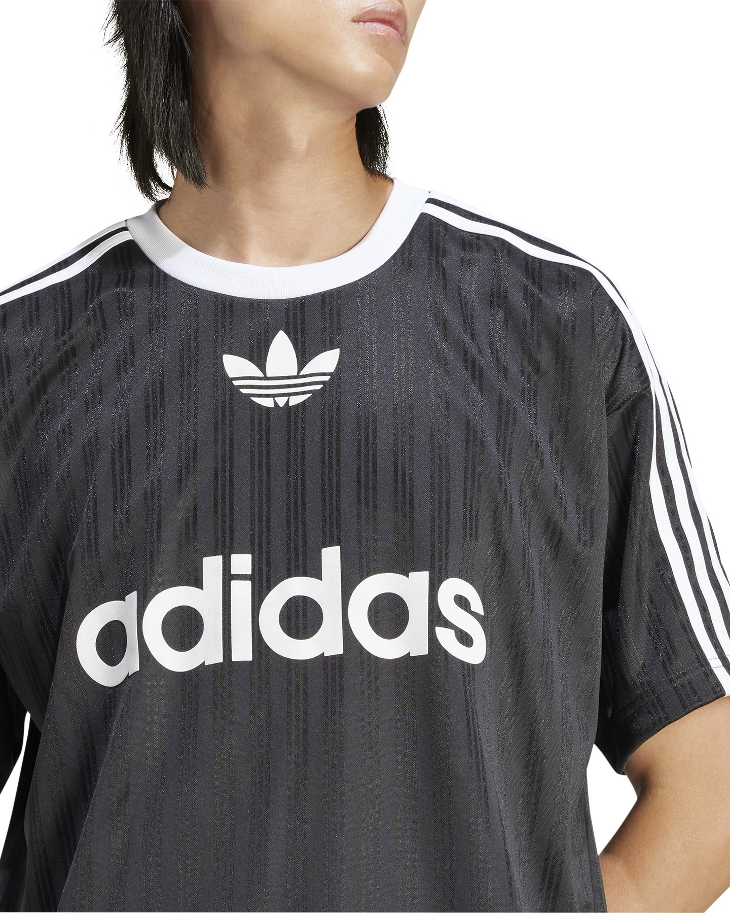 adidas Adicolor Poly T ZWART 5