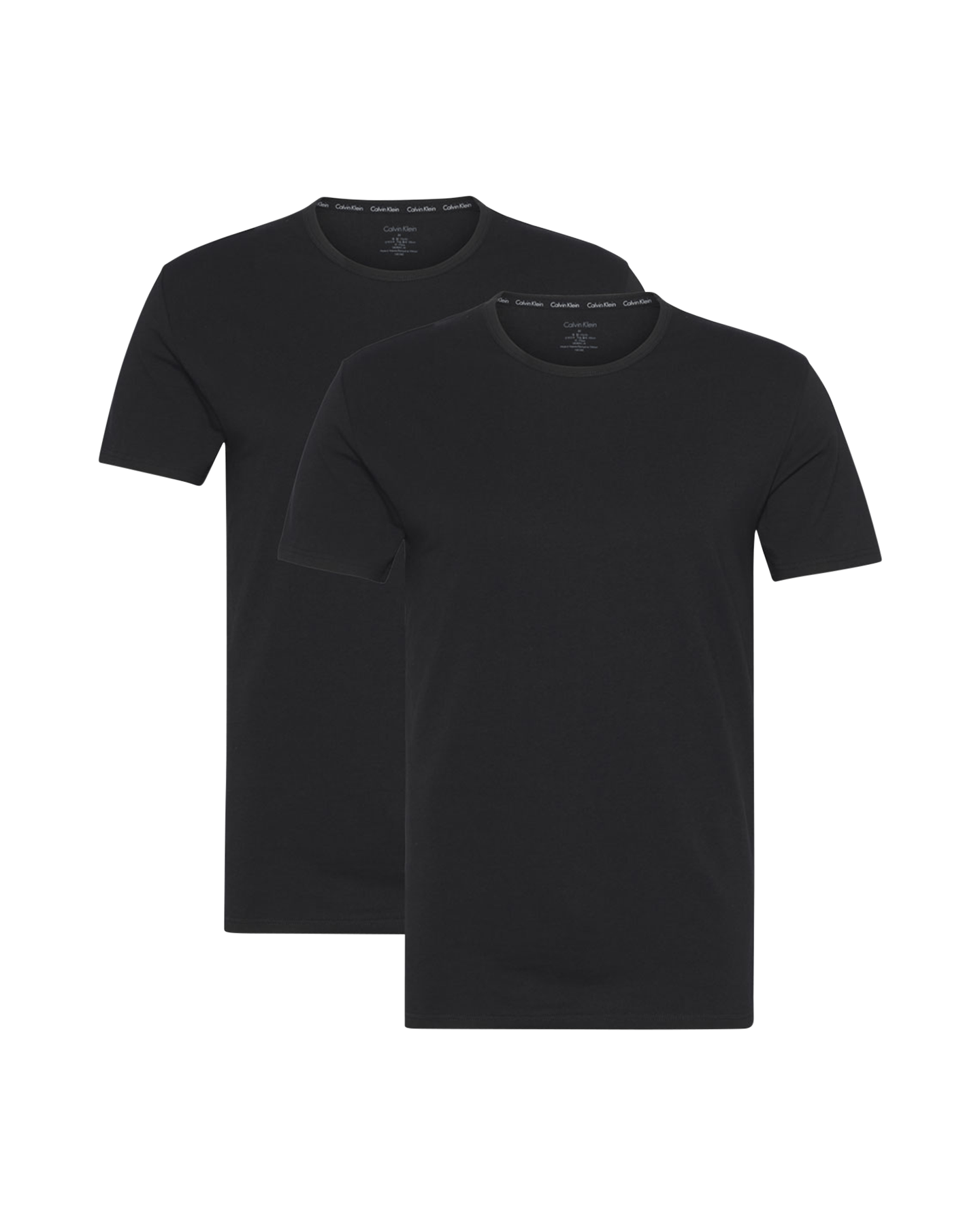 Calvin Klein S/S Crew Neck 2P ZWART 1