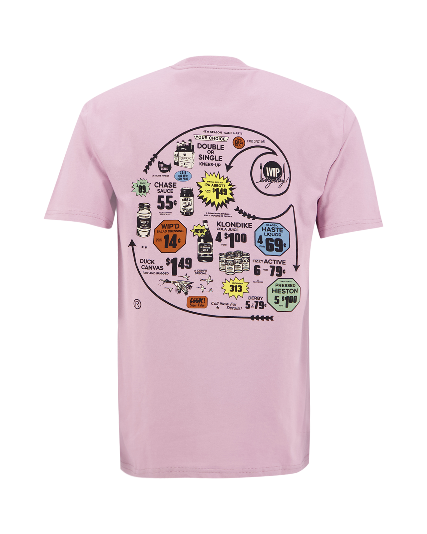 Carhartt WIP S/S Catalogue C Logo T-Shirt ROSE 1