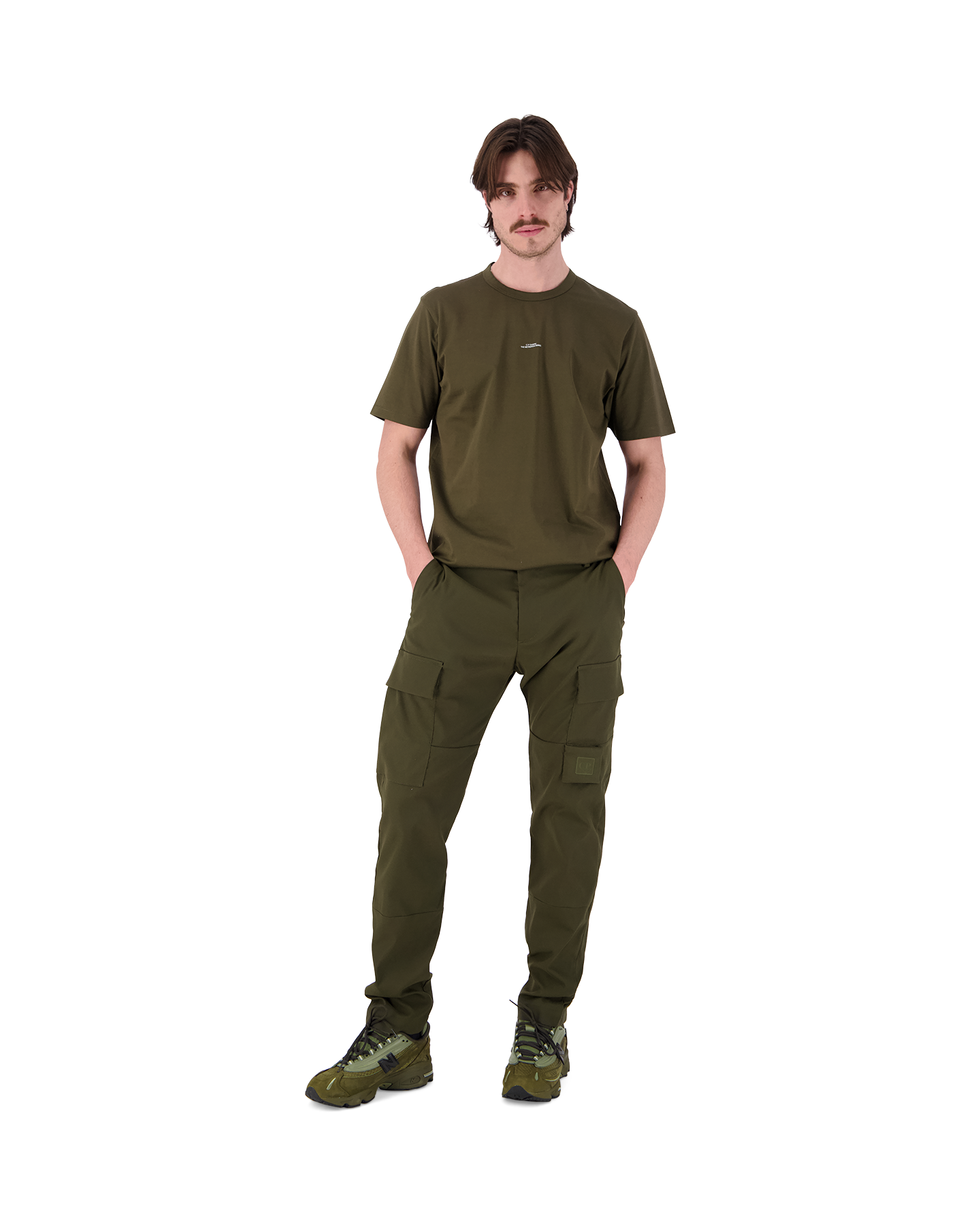 C.P. Company Metropolis The Metropolis Series Technical Panama Ergonomic Cargo Pants DONKERGROEN 3