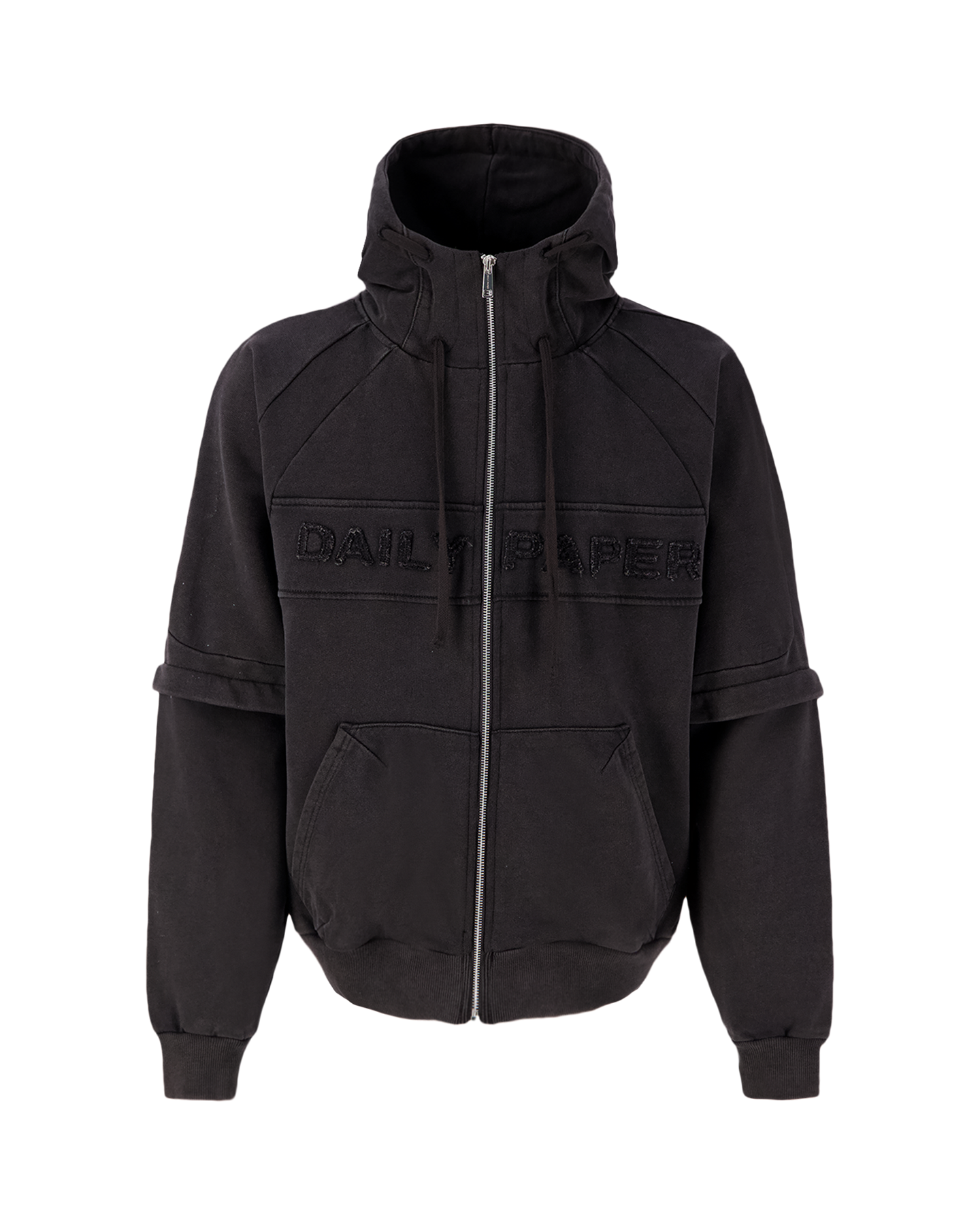 Daily Paper Garment Wash Jacket ZWART 1