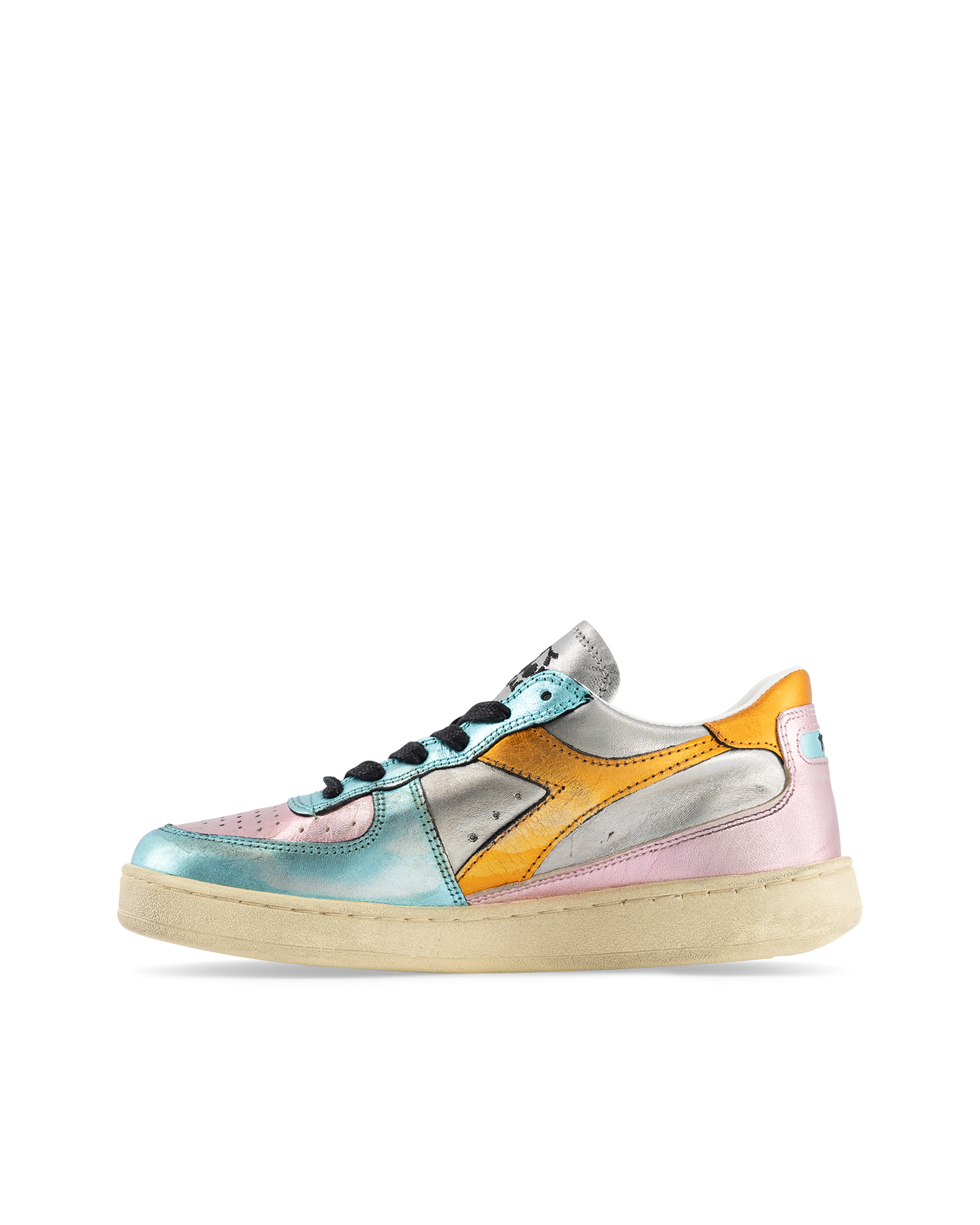 Diadora Mi Basket Low Metallic Used WIT 4