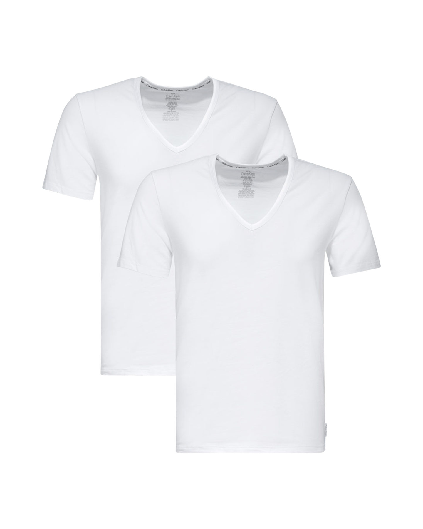 Calvin Klein S/S V Neck 2P WIT 1
