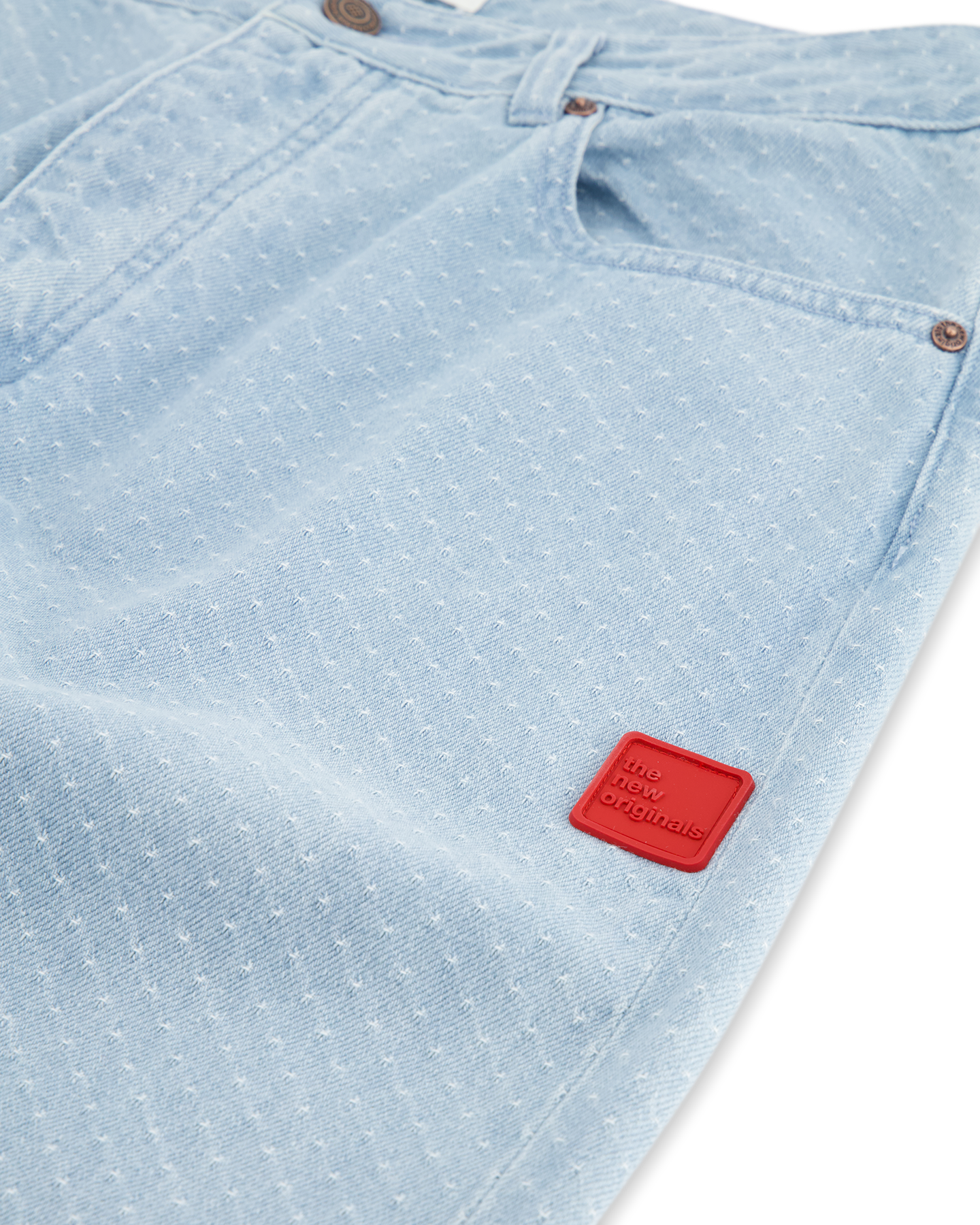 The New Originals 9-Dots Polka Dot Relaxed Jeans - Light Wash BLAUW 3