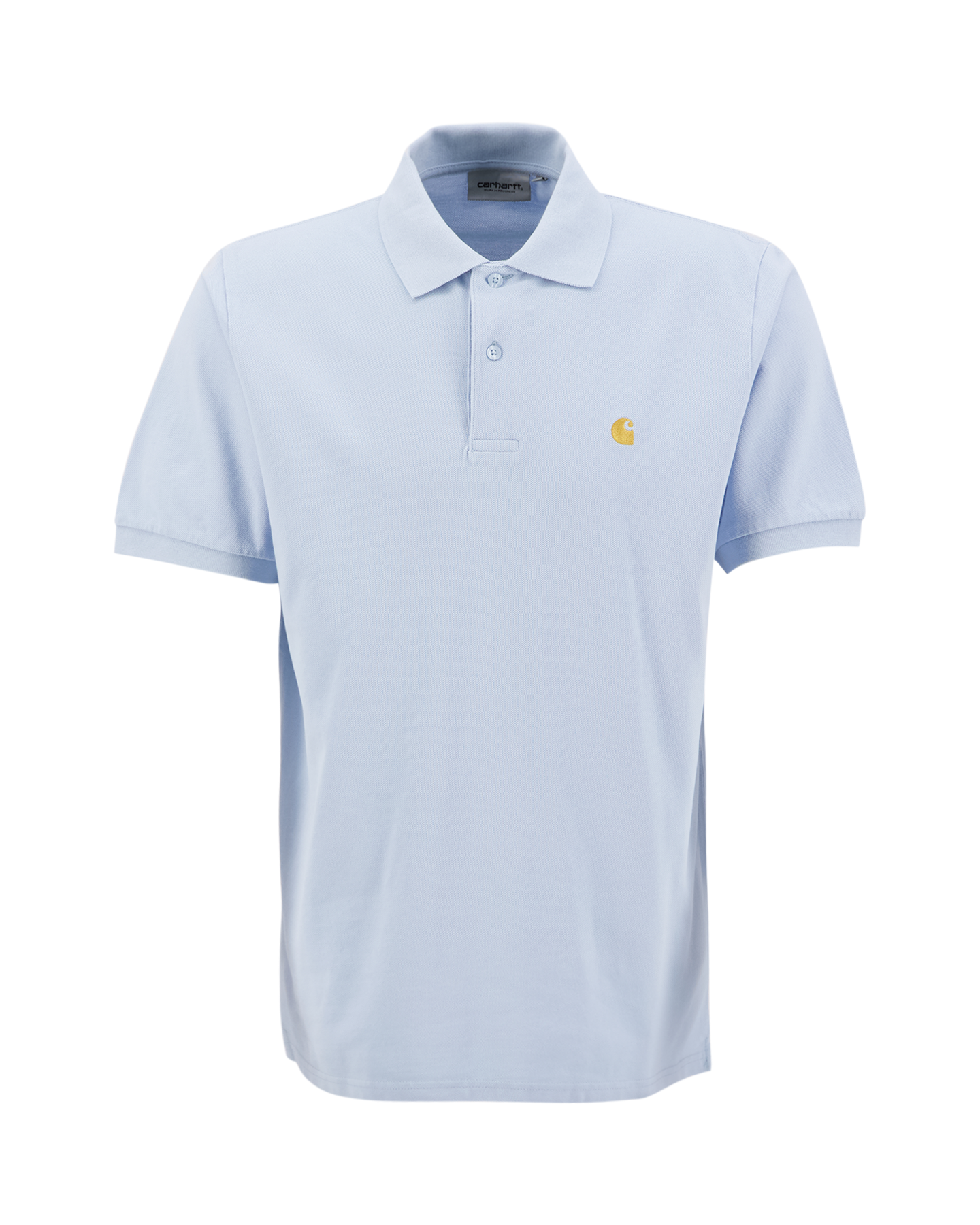 Carhartt WIP S/S Chase Pique Polo LICHTBLAUW 1