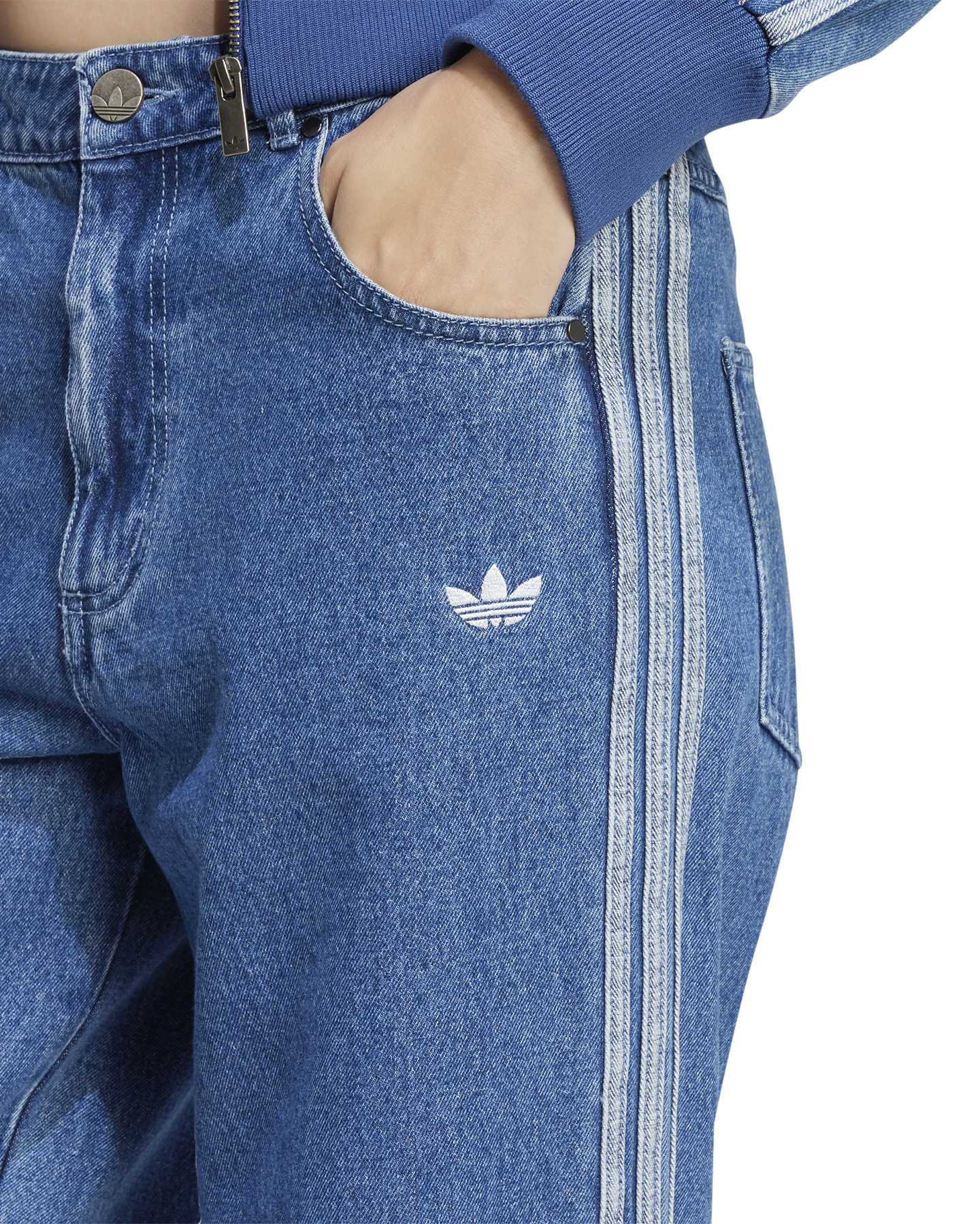 adidas Denim 3S Pant BLAUW 5