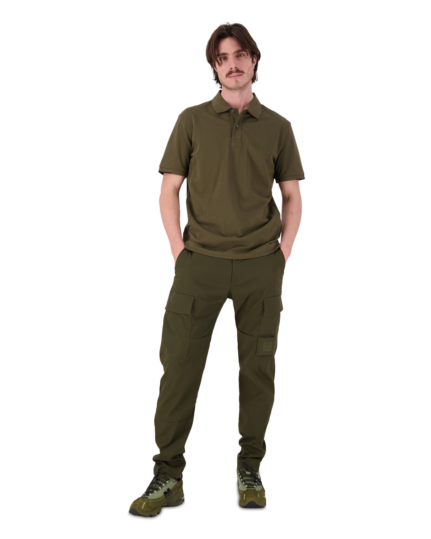 C.P. Company Metropolis The Metropolis Series Stretch Piquet Polo DONKERGROEN 3